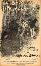 Репродукция картины "aux bois de vincennes" художника "стейнлен теофиль"