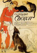 Репродукция картины "clinique cheron" художника "стейнлен теофиль"