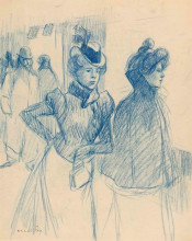 Картина "two elegant women" художника "стейнлен теофиль"