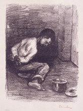 Репродукция картины "enfant martyr" художника "стейнлен теофиль"
