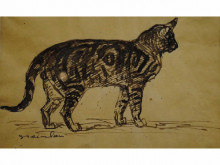 Копия картины "cat" художника "стейнлен теофиль"