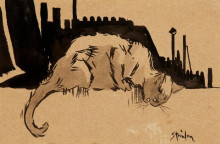 Копия картины "le chat enerve" художника "стейнлен теофиль"