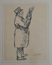 Копия картины "l&#39;amateur de dessin" художника "стейнлен теофиль"