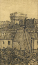 Картина "l&#39;arc de triomphe" художника "стейнлен теофиль"