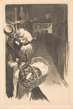 Репродукция картины "la fee aux cheveux d&#39;or" художника "стейнлен теофиль"