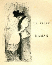 Репродукция картины "la fille a maman" художника "стейнлен теофиль"