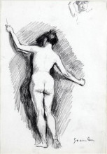 Репродукция картины "nude" художника "стейнлен теофиль"