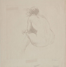 Репродукция картины "nude from behind" художника "стейнлен теофиль"