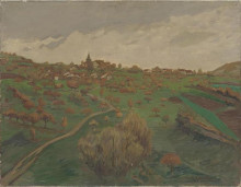 Копия картины "landscape of belmont" художника "стейнлен теофиль"