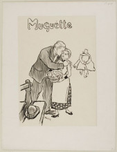 Репродукция картины "muguette" художника "стейнлен теофиль"