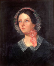 Репродукция картины "familiy portrait. augusta antoinette wergeland ved&#248;e. sister of famous norwegian poet henrik wergeland" художника "бааде кнут андреессен"