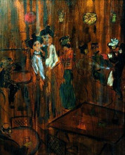 Репродукция картины "le bar" художника "стейнлен теофиль"