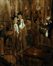 Репродукция картины "le bar" художника "стейнлен теофиль"