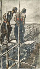 Репродукция картины "le dernier salut - tu t&#39;en iras les pieds devant" художника "стейнлен теофиль"