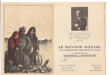 Копия картины "le devoir social" художника "стейнлен теофиль"