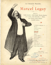 Копия картины "les chansons nouvelles de marcel legay" художника "стейнлен теофиль"