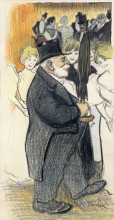 Копия картины "man with umbrella" художника "стейнлен теофиль"