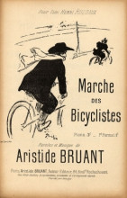 Копия картины "marche des bicyclistes" художника "стейнлен теофиль"