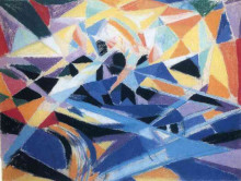 Копия картины "futurist composition" художника "стелла джозеф"