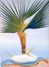 Репродукция картины "palm tree and bird" художника "стелла джозеф"