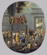 Картина "the liberality of louis xiii and cardinal richelieu" художника "стелла жак"