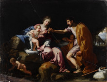 Картина "the rest on the flight into egypt" художника "стелла жак"