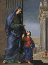 Копия картины "sainte anne leading the virgin in the temple" художника "стелла жак"