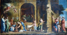 Репродукция картины "the birth of the virgin" художника "стелла жак"