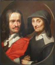 Копия картины "portrait of jacques stella and her mother, claudine de masso" художника "стелла жак"