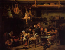 Репродукция картины "fat kitchen" художника "стен ян"
