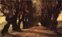 Репродукция картины "road to schleissheim" художника "стил теодор клемент"