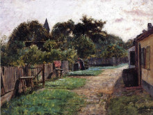 Копия картины "village scene" художника "стил теодор клемент"