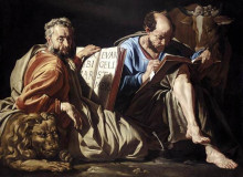 Картина "the evangelists st. mark and st. luke" художника "стом маттиас"