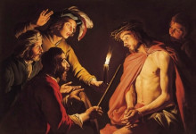 Копия картины "christ crowned with thorns" художника "стом маттиас"