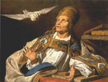 Картина "st. gregory" художника "стом маттиас"