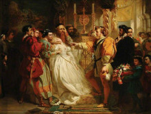 Картина "claudio, deceived by don john, accuses hero" художника "стоун маркус"
