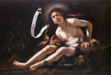 Репродукция картины "st. john the baptist" художника "строцци бернардо"