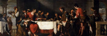 Репродукция картины "banquet at the house of simon" художника "строцци бернардо"