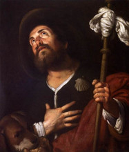 Копия картины "st. roch" художника "строцци бернардо"