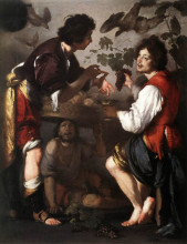 Репродукция картины "joseph telling his dreams" художника "строцци бернардо"