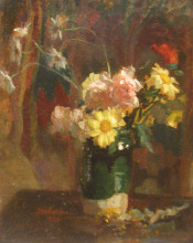 Картина "vase with flowers" художника "струмбеску ипполит"