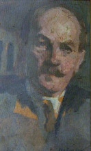 Репродукция картины "self-portrait" художника "струмбеску ипполит"