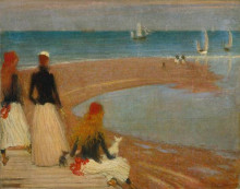 Картина "the beach at walberswick" художника "стэр филип уилсон"