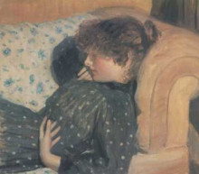 Картина "girl on a sofa" художника "стэр филип уилсон"