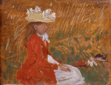 Картина "portrait of miss rose pettigrew" художника "стэр филип уилсон"