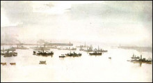 Копия картины "minesweepers at dover" художника "стэр филип уилсон"