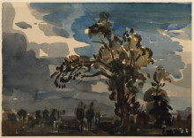 Копия картины "landscape with trees in yorkshire" художника "стэр филип уилсон"