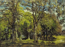 Копия картины "the oak grove, bridgnorth, shropshire" художника "стэр филип уилсон"
