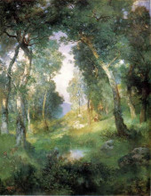 Картина "forest glade, santa barbara" художника "стюарт юлиус леблан"