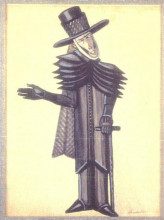 Картина "costume design for dickens christmas bells" художника "судейкин сергей"